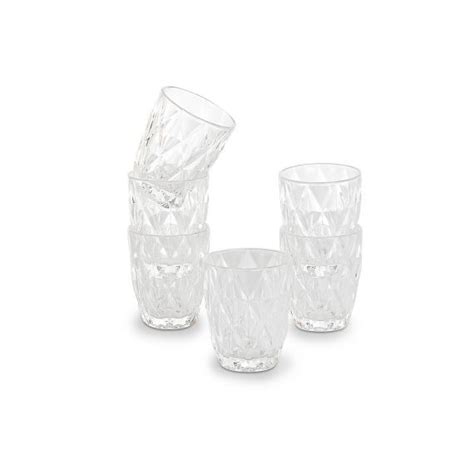 Set 6 Bicchieri Acqua Diamant In Vetro