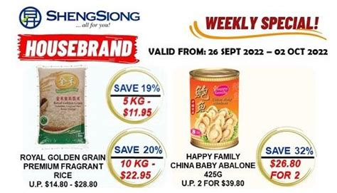 Sheng Siong Housebrand Weekly Promotion Sep Oct