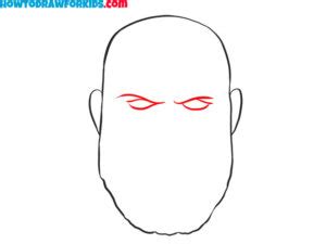 How to Draw Thanos Face - Easy Drawing Tutorial For Kids