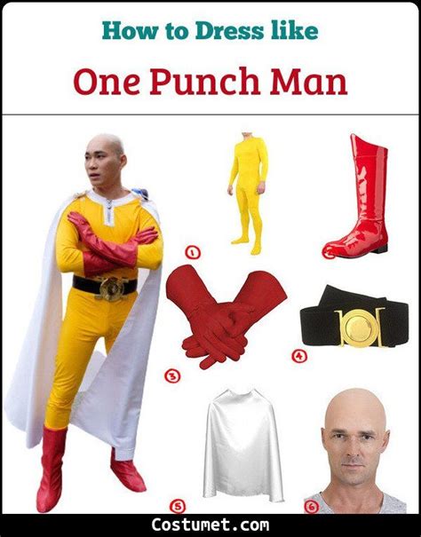 Saitama One Punch Man Costume For Cosplay And Halloween One Punch Man