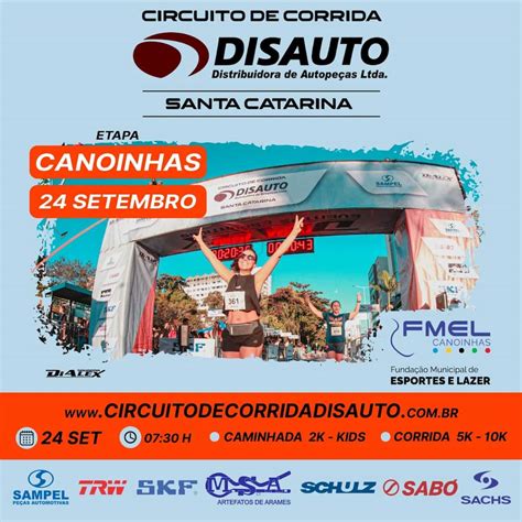 Circuito de Corrida Disauto Santa Catarina 8ª Etapa Calendário de