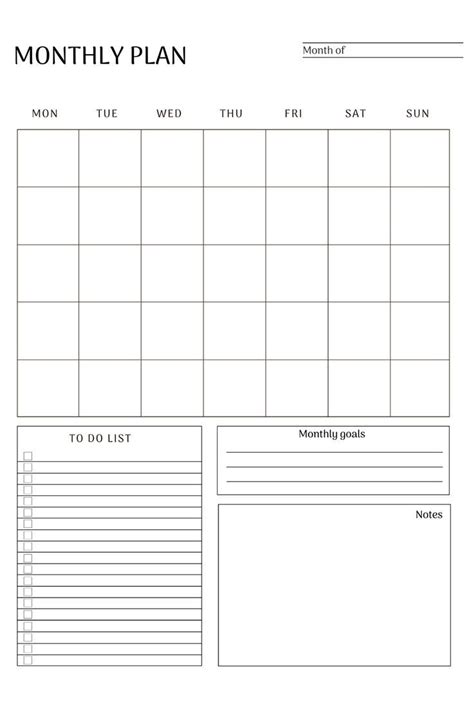 Printable Daily Planner Weekly Planner Monthly Planner Planner