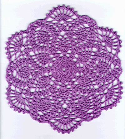 Crochet Patterns - Crochet Pineapple Doily Patterns - Crochet Doily Patterns - Crochet Pineapple ...