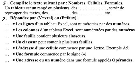 Notion D Un Classeur Excel Cours Exercices Et Qcm Sur Microsoft Excel