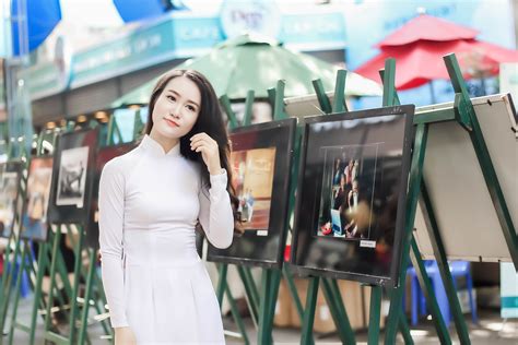 White Dress Model Brunette Woman Asian Girl Wallpaper Coolwallpapers Me