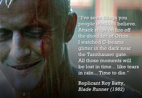 Rutger Hauer Blade Runner Tears In Rain