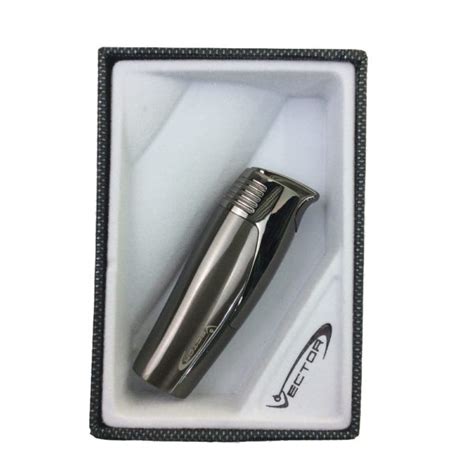 Vector Coup Gunmetal Satin Torch Lighter