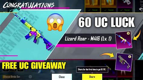 60 Uc Luck 😱 New M416 Lizard Crate Opening Bgmi New Crate Opening