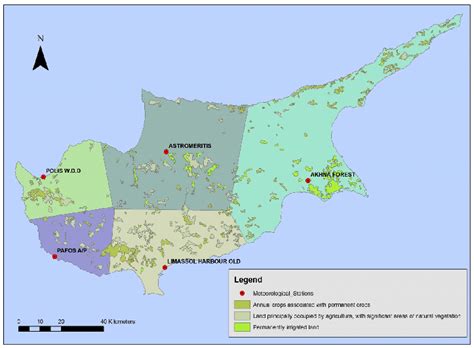 Cyprus Division According To Thiessen Methodology Download