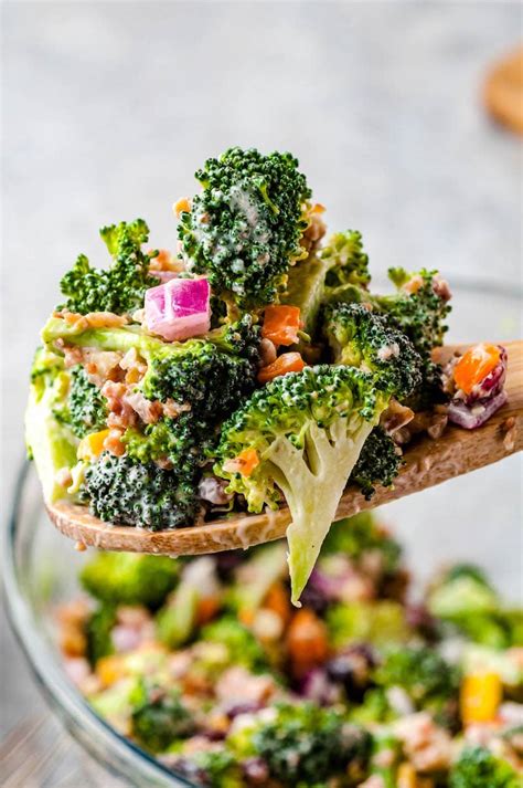 The Best Broccoli Salad With Bacon The Novice Chef