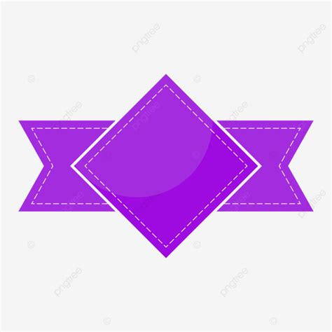 Purple Empty Shape Blank Banner Vector Purple Empty Shape PNG And