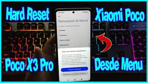 Restablecer De Fabrica Xiaomi Poco X3 Pro Hard Reset Android 12 YouTube