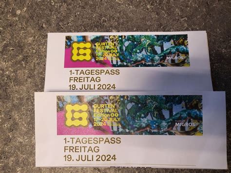 GURTEN FESTIVAL 2x TAGESPASS FREITAG 19 JULI 2024 Kaufen Auf Ricardo