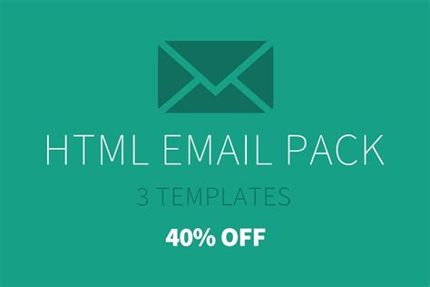 Simple Html Email Template Creative Photoshop Templates Creative Market