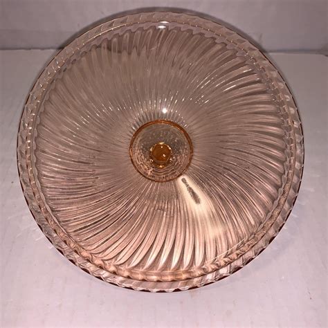 Vintage Federal Glass Diana Swirl Pink Depression Glass Etsy