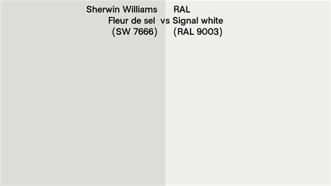 Sherwin Williams Fleur De Sel Sw Vs Ral Signal White Ral