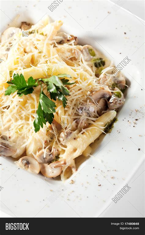 Pasta Penne Mushrooms Image & Photo (Free Trial) | Bigstock