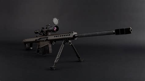 Security Weapon Light Fifty Barrett Firearms Company Copy Space