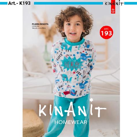 Pijama Infantil Ni O Kinanit Kn Oto O Invierno Coralina Lacotex