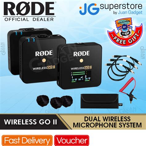 RODE Wireless GO II Omnidirectional Dual Channel Wireless Microphone