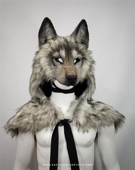 Silver Wolf Mask Headdress Combo Please Read Item Details Before