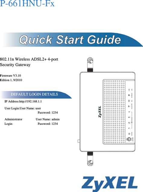 ZyXEL Communications P661HNUF1 802 11n Wireless ADSL2 4 Port Security