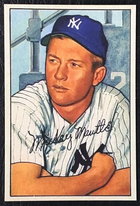 1952 101 Mickey Mantle Rookie Reprint Card Mint Condition Etsy