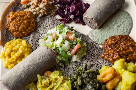 Habesha Veggie Combo - Menu - Habesha Ethiopian Restaurant and Bar ...