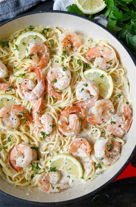 Creamy Lemon Garlic Shrimp Pasta Butter Your Biscuit