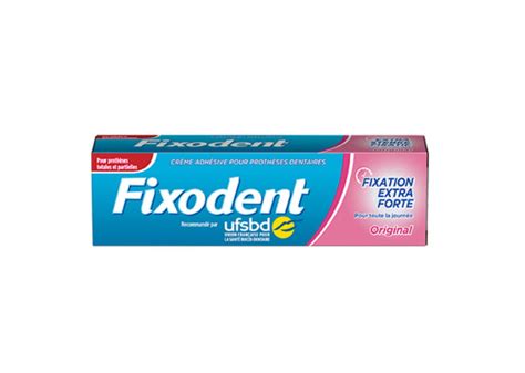 Fixodent Original Crème Adhésive Pour Prothèses Dentaires Voted