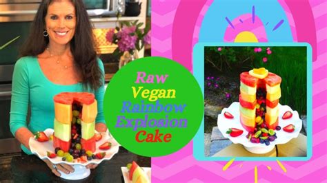 Raw Vegan Rainbow Explosion Cake | Instructions