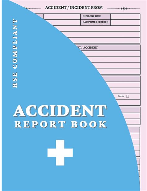 Buy Accident Report Book HSE Compliant A4 Accident Incident Log Book