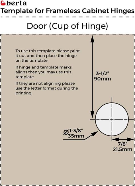 Buy Berta Pieces Inset Soft Close Frameless Hinges Degree