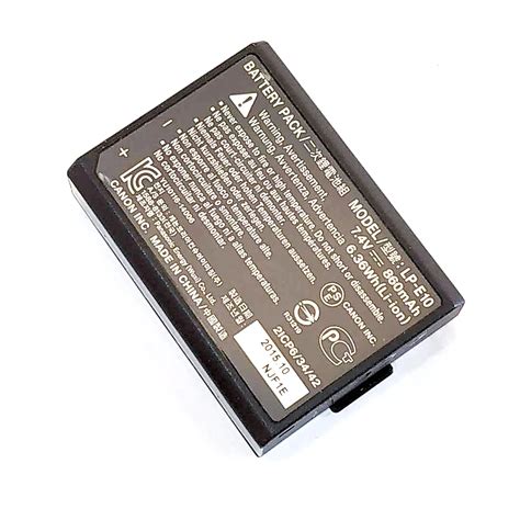 Used Canon Lp E Lithium Ion Battery Pack For Canon Eos D D