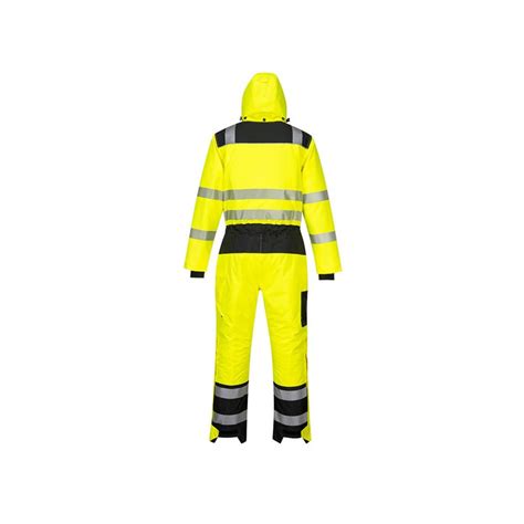 Combinaison De Travail Hiver Haute Visibilit Jaune Noir Combinai