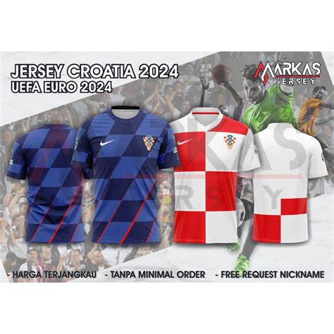 Jual JERSEY BAJU KAOS KROASIA CROATIA NEW UEFA EURO 2024 FULLPRINTING