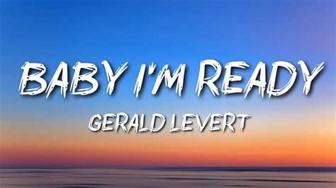 Gerald Levert Baby I M Ready Youtube