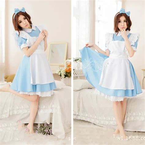 Alice Au Pays Des Merveilles Cosplay Costume Pour Femme Robe Lolita