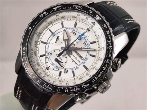 Seiko NO RESERVE PRİCE Sportura Chronograph Pilot Alarm Catawiki