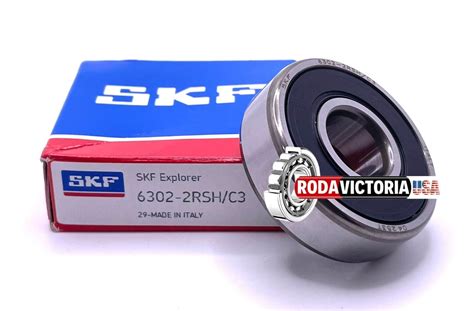SKF 6302 2RS C3 BALL BEARING, RUBBER SEALED 6302 DDU 6302 LLU 15x42x13 ...