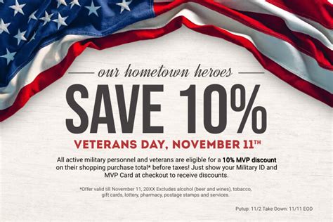 Veterans Day Discount Offer Post Template Postermywall