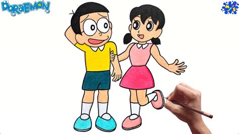 How To Draw Nobita Doraemon Shizuka Drawing Step By Step Nobita And Nbkomputer