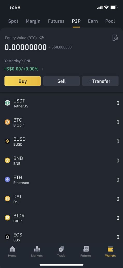 Buying USDT With P2P On Binance