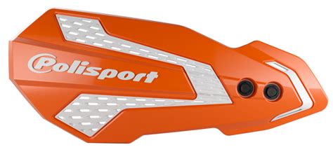 Polisport Mx Flow Handguards Orange White Ktm Aomc Mx