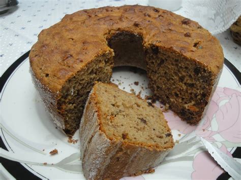 Sem Lactose Alegria Bolo De Banana Passas E Nozes