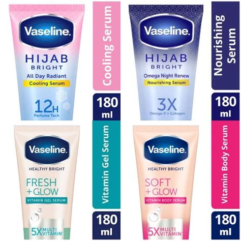 Vaseline Hijab Bright Hand Body Lotion Serum Ml Nourishing Serum