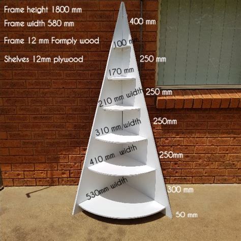 How To Make A Corner Christmas Tree Shelf Unique Creations By Anita