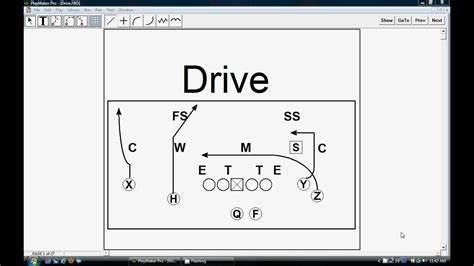 Drive Pass Play In The Olb Hi Low Concept Youtube