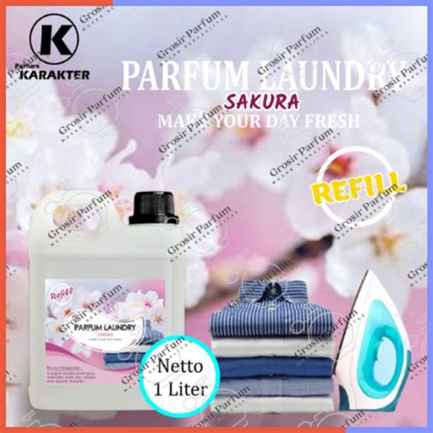 Jual Parfum Laundry Aroma Sakura Ukuran Liter Wangi Awet Tahan