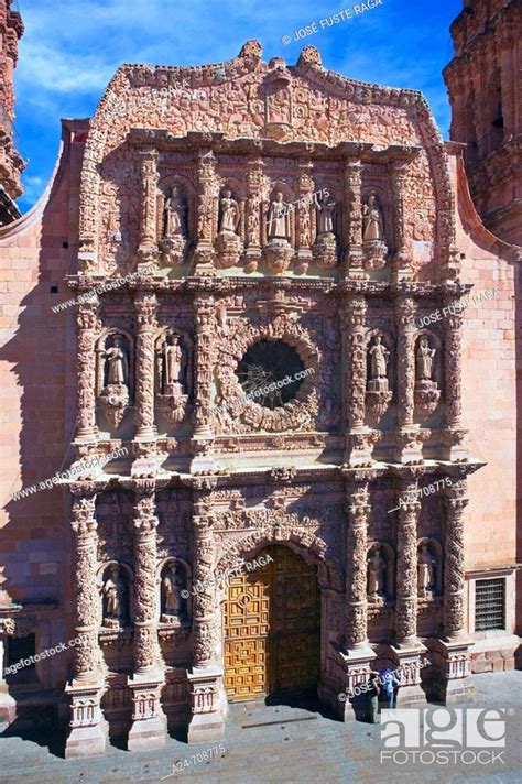 Zacatecas City. The Cathedral. Mexico, Stock Photo, Picture And Rights ...